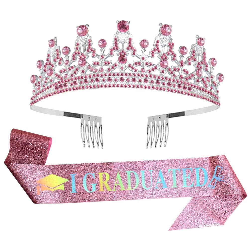 4440 Graduation Sash and Crown Kit Graduation Party Supplies for Girl